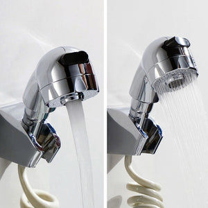 Doccetta per lavabo o bidet a 2 getti con deviatore e aeratore - Serie Smart