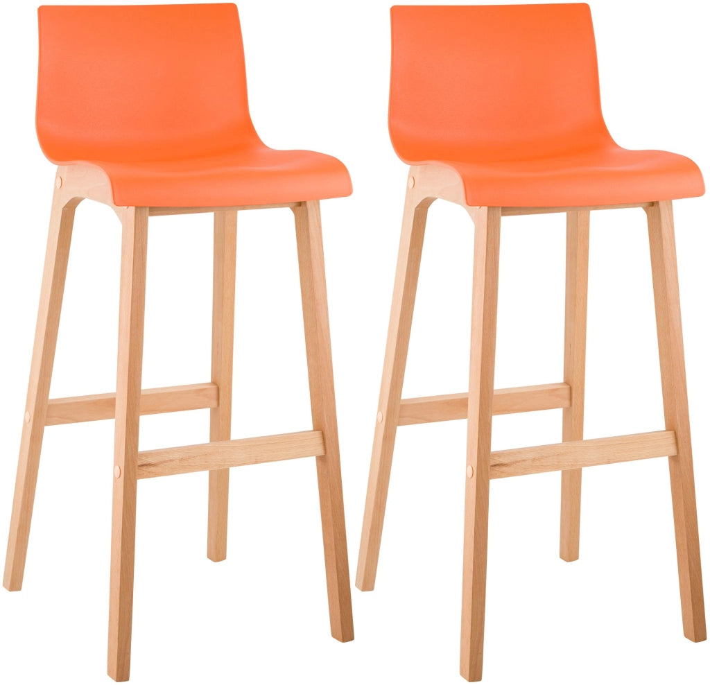 Set di 2 sgabelli da bar Hoover Natura 6
