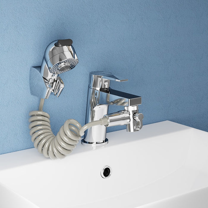 Doccetta per lavabo o bidet a 2 getti con deviatore e aeratore - Serie Smart