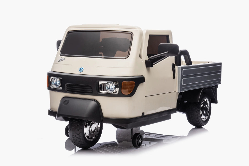 Macchina Elettrica per Bambini Licenza Piaggio Apecar 12V Bianco