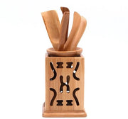 Set di accessori per il tè da 6 pezzi - Spazzole per il tè in bambù - Portatè - Cucchiaio/tazza per il tè - Tazza per il tè con coperchio - Ago per il tè - Facile da pulire - Set di tè