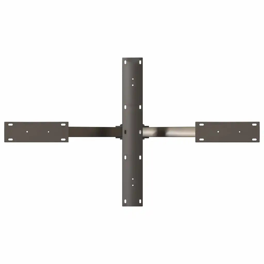 Gamba per tavolino da caffÃ¨ a forma di ragno nera 98x58x(42-43) cm in acciaio
