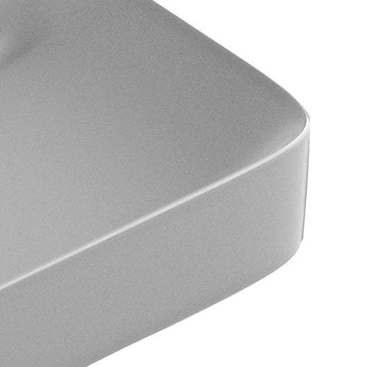 Lavabo d'appoggio grigio opaco in ceramica da 60x47 cm - Serie Nordic