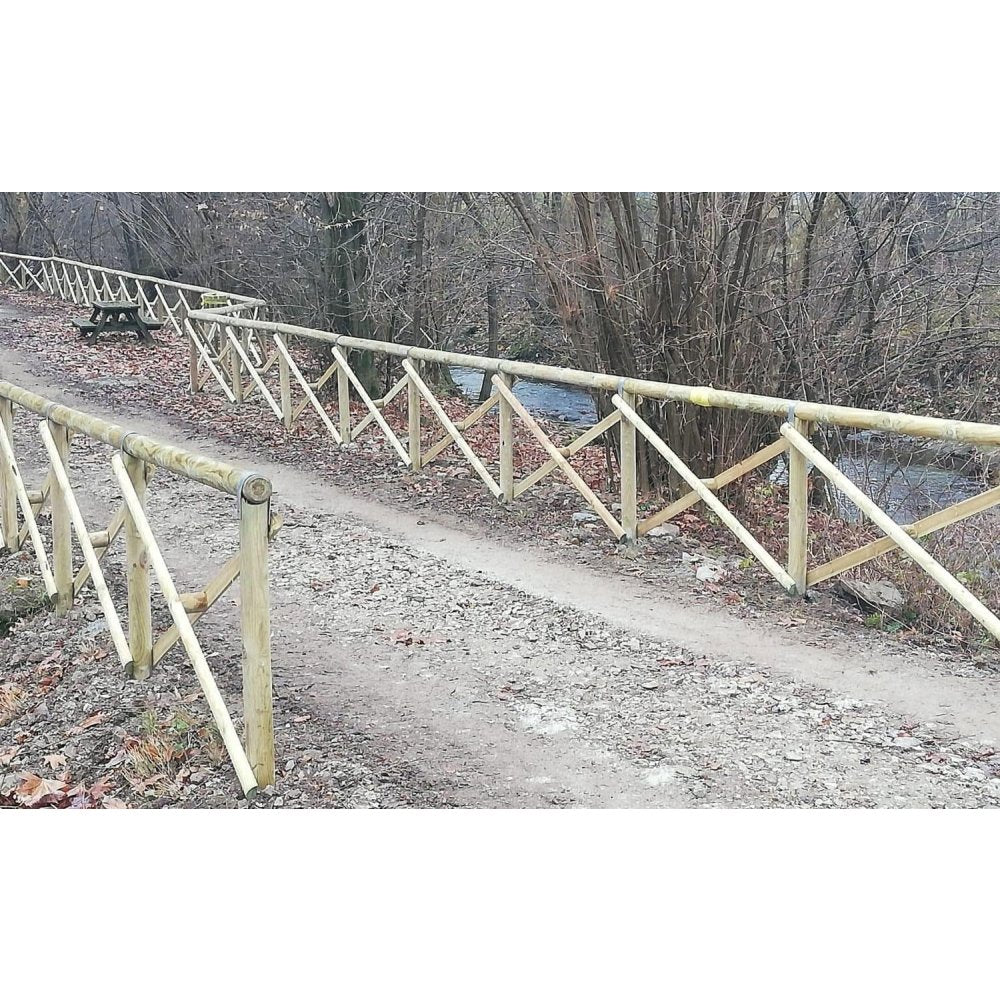 Recinzione croce sant andrea mez zo palo  lo/reccsamzpali  losa