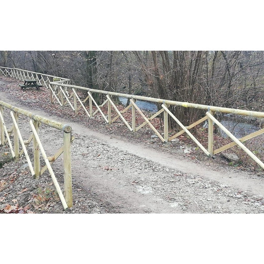 Recinzione croce sant andrea mez zo palo  lo/reccsamzpali  losa