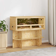 Base per Terrario con lo scaffale Marrone 100 x 40 x 50 cm OSB
