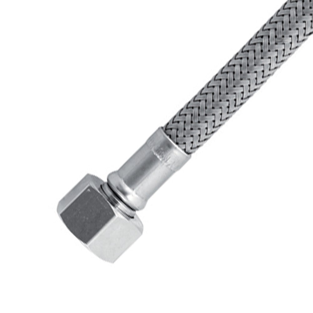Flessibile in acciaio inox AISI 304 DN6 M8x1 - 3/8”F