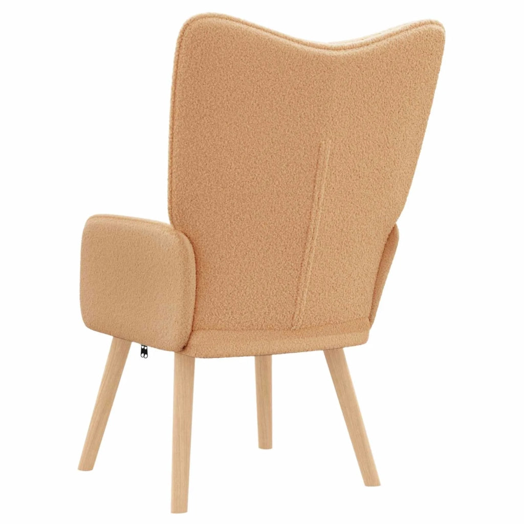 poltrona Beige 62 x 67 x 95,5 cm Tessuto Sherpa 42001782