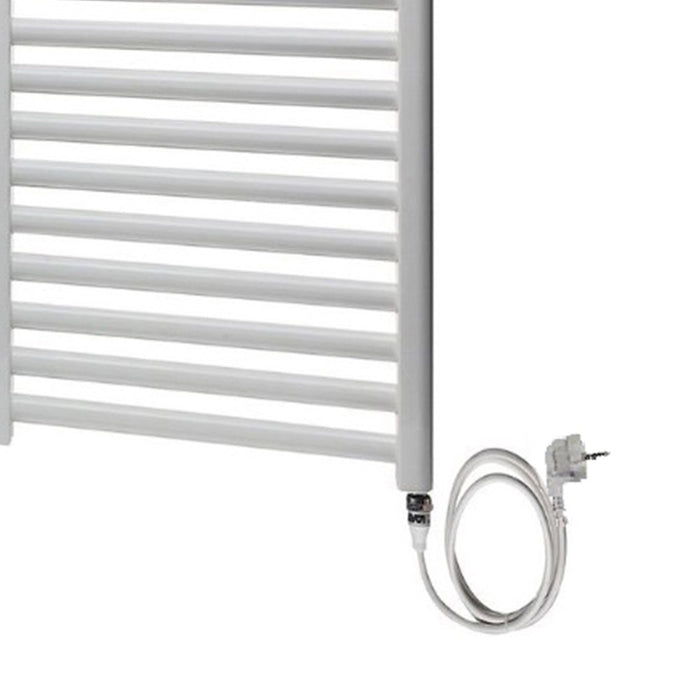 Scaldasalviette elettrico 500x1200 mm bianco con resistenza standard