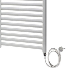 Scaldasalviette elettrico 500x800 mm bianco con resistenza standard