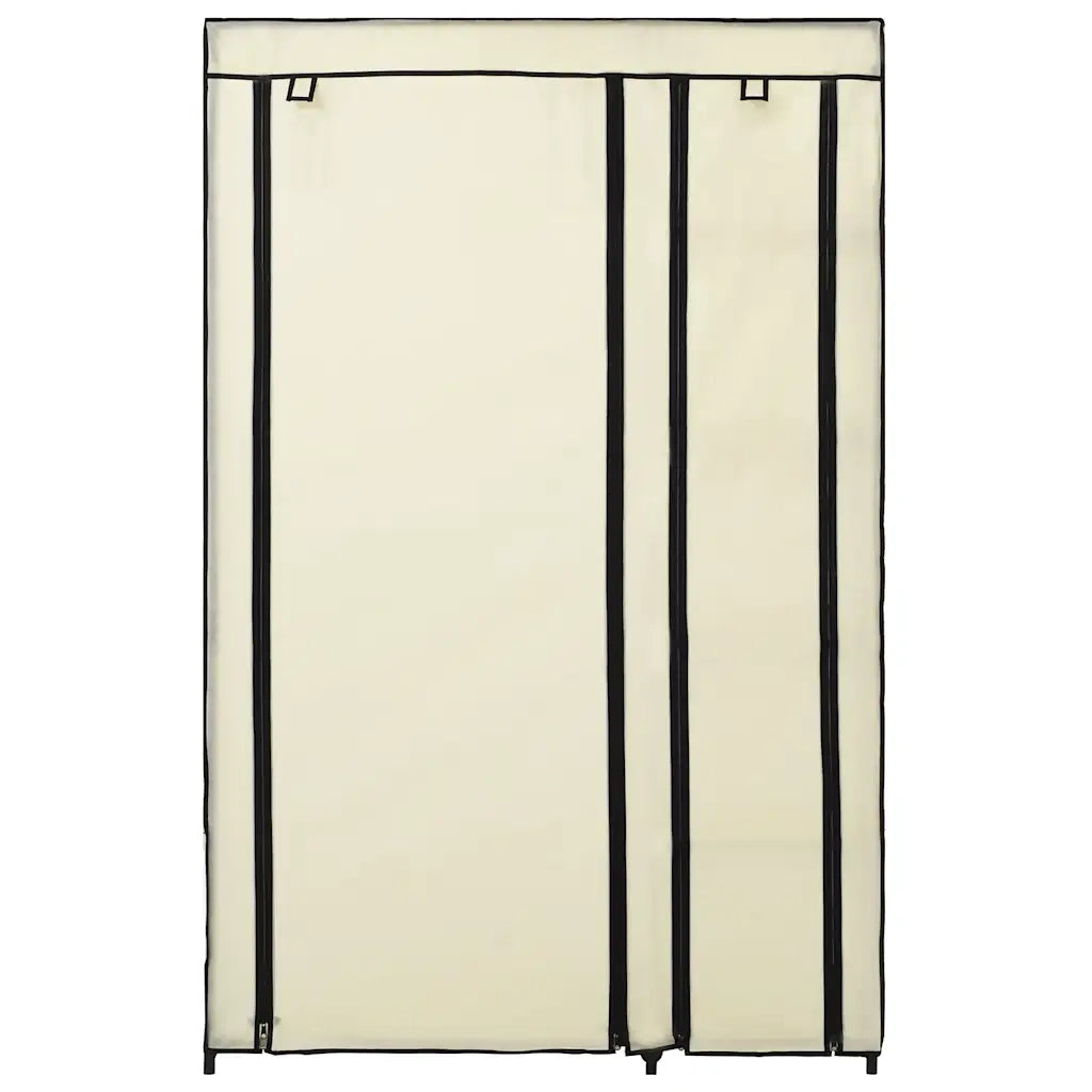 Armadi Pieghevoli 2 pz Crema 110x45x175 cm in Tessuto 282424