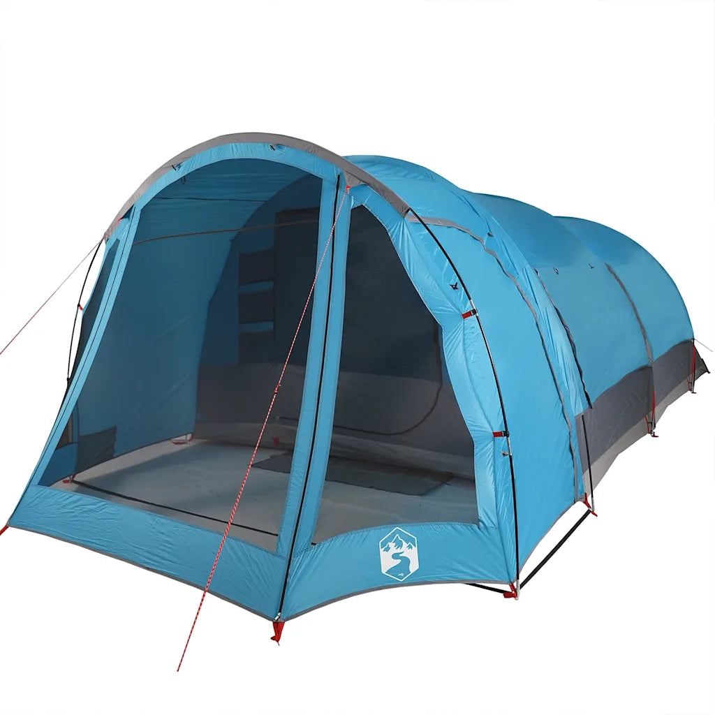 Tenda Familiare a Tunnel per 8 Persone-Tenda da campeggio Blu Impermeabile 231312