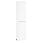 Credenza | Madia | Buffet da pranzo | Armadio da pranzo Bianca 34,5x34x180 cm in Legno Multistrato