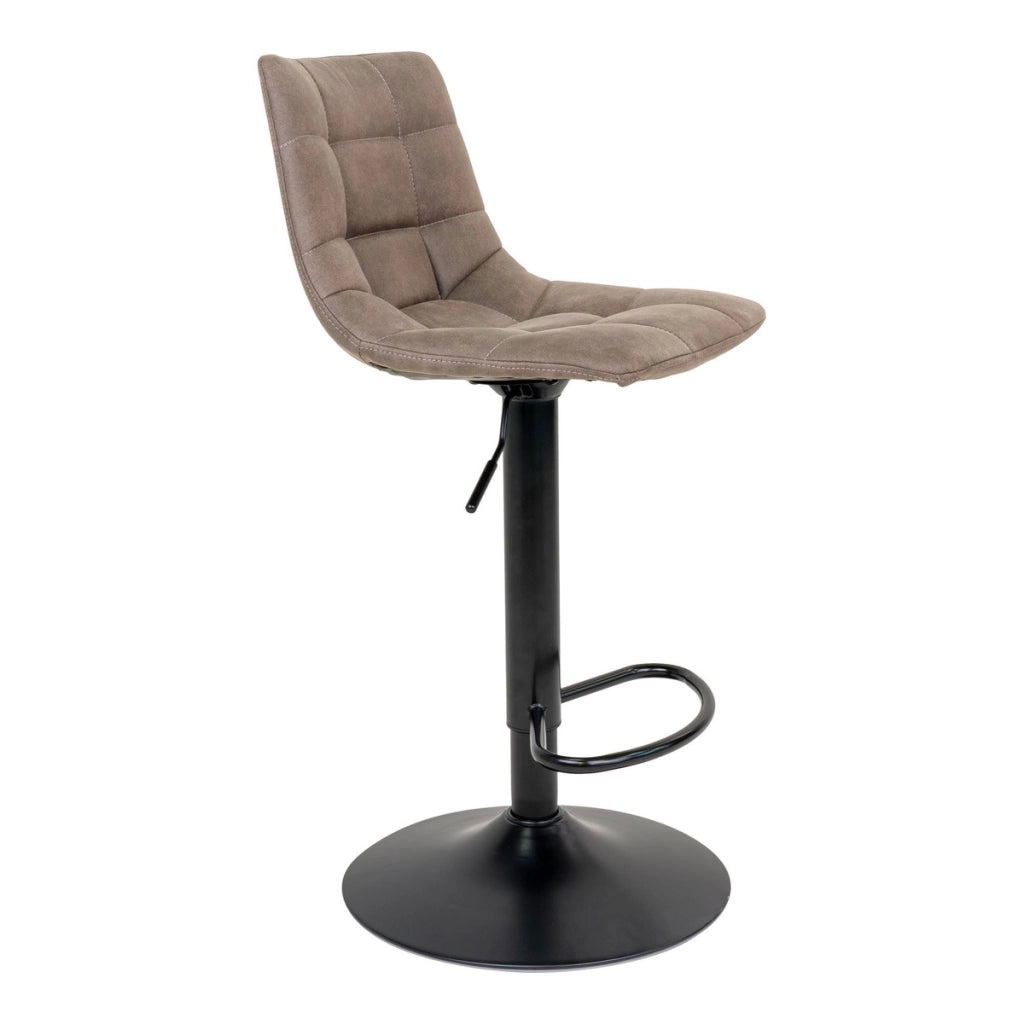 Set di 2 Sgabelli Alti Middelfart, Marrone, Microfibra, 43x43x108 cm