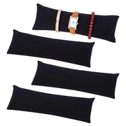 Display per orologi 4 pezzi - Piumino morbido - Supporto per gioielli - 9,5 x 3,5 pollici - Ideale per uso domestico/ufficiale - Supporto per gioielli