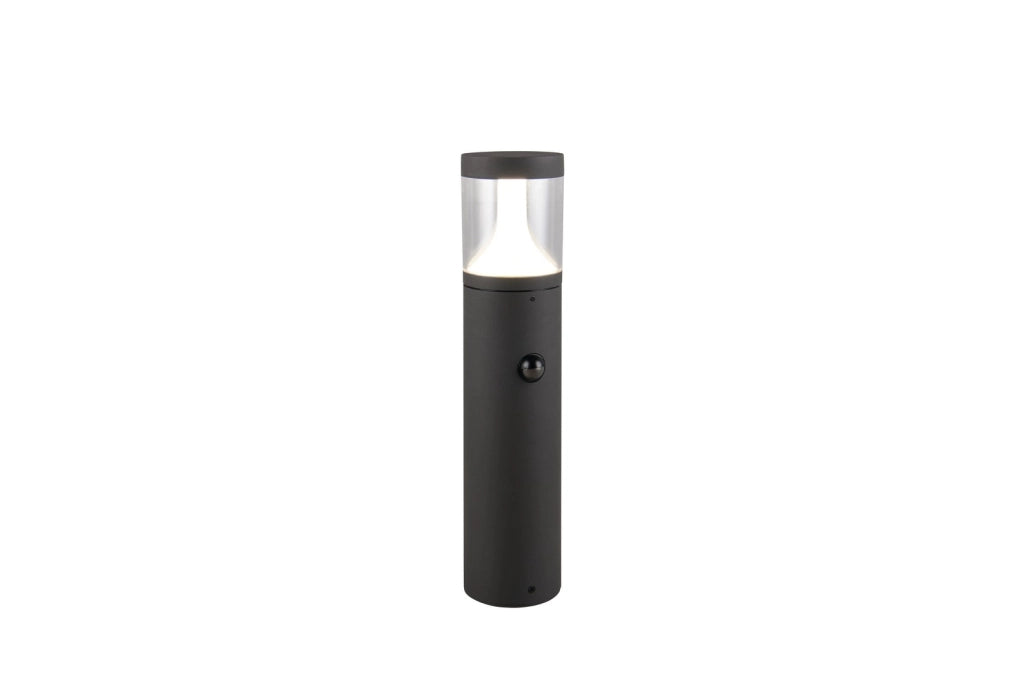Paletto da giardino LED nero alluminio IP54 50 cm TAGUS