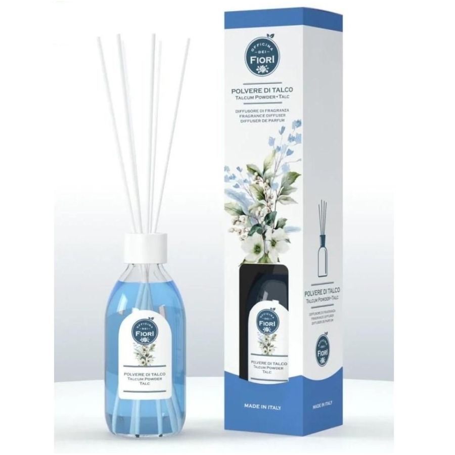 DIFFUSORE AMBIENTE POLVERE DI TALCO CON BASTONCINI 125 ML GEA PRO OFFICINA FIORI