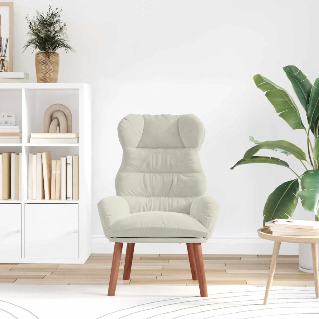 poltrona Crema 69 x 74 x 93 cm Velluto 42001895