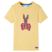 Maglietta da Bambino a Maniche Corte Gialla 140cod mxl 109778