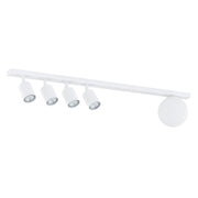 Lampada a sospensione Baster in acciaio bianco