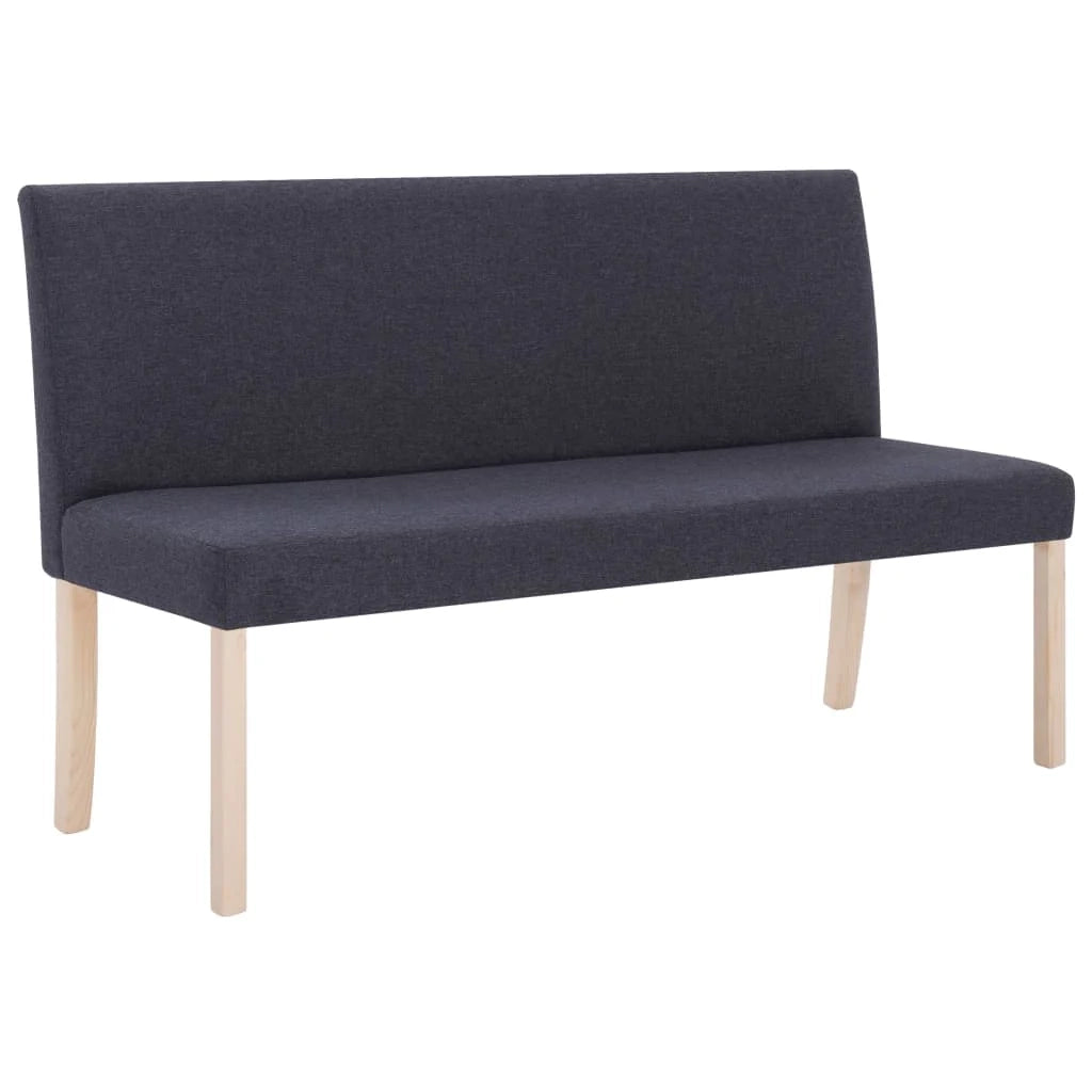 Panca 139,5 cm grigio scuro poliestere 02_0010894