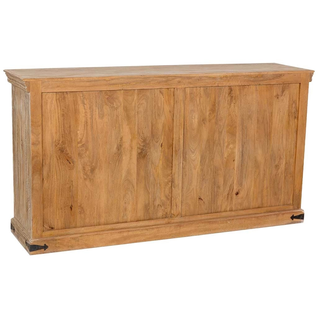 Credenza in legno bianco, 180x46x96h cm