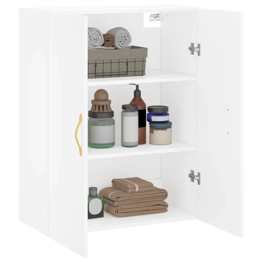 Armadietto a Muro | Mobile a Parete Bianco 69,5x34x90 cm