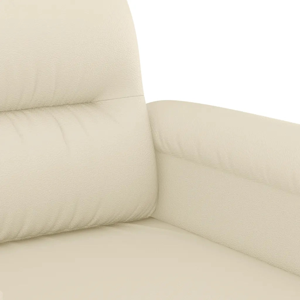 Divano | Divano da soggiorno | Sofa a 2 Posti Crema 120 cm in Similpelle