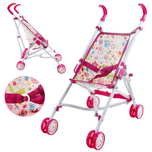 Playset Bambola 5in1 Con Culla Lettino Carrozzino Palestrina Marsupio Bambolotto