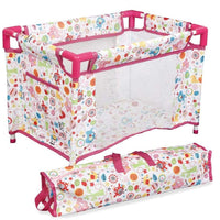 Playset Bambola 5in1 Con Culla Lettino Carrozzino Palestrina Marsupio Bambolotto