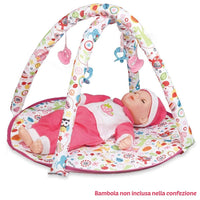 Playset Bambola 5in1 Con Culla Lettino Carrozzino Palestrina Marsupio Bambolotto