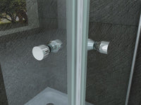 Box doccia in Cristallo 8 mm 2 porte Battenti Trasparente - Misura: 80x100 xh195 