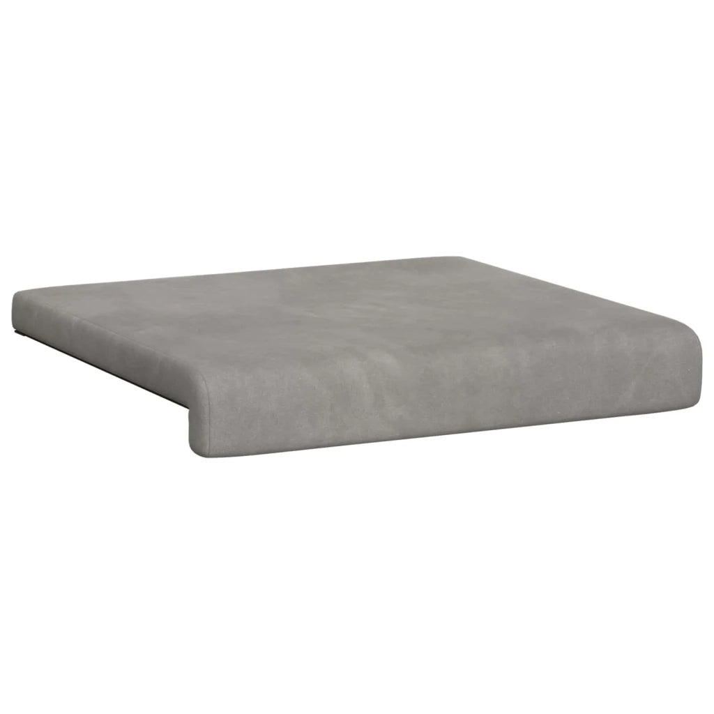 Cuscino per panchina 4 pcs Velluto Grigio Chiaro 42043098