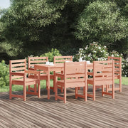 Set da Pranzo per Giardino 7 pz in Legno Massello di Douglas