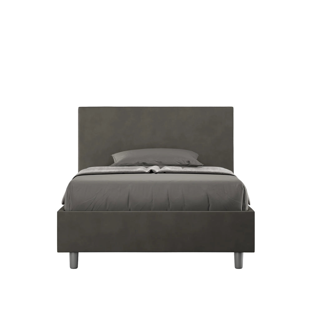 Letto 1 Piazza e Mezzo 120x190 cm Senza Rete Adele Grigio