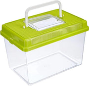 Terrario in Plastica per Piccoli Animali - 2,5 L - Verde - Medio - 23,2 x 15,3 h 16,6 cm