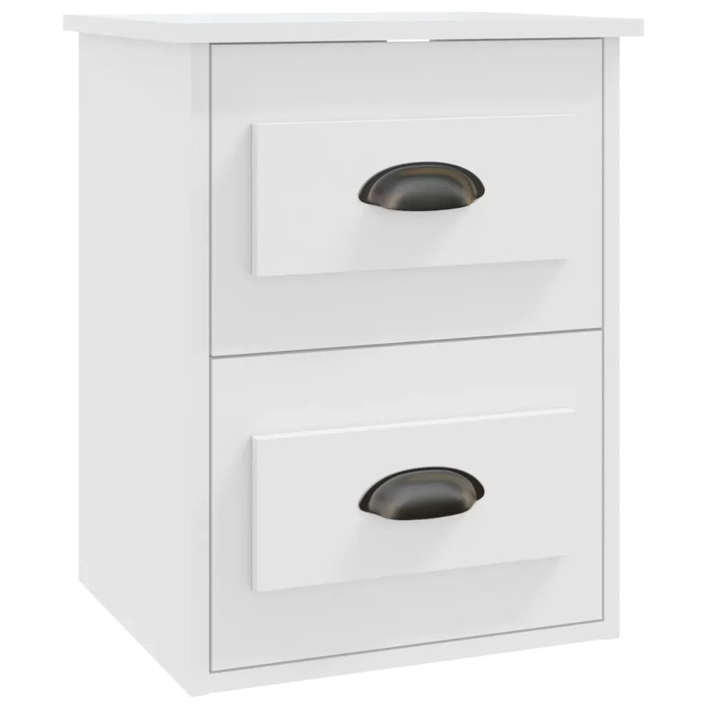 Comodino a Parete Bianco 41,5x36x53 cm
