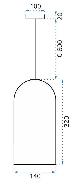 Lampada Pensile Fox Rose Gold