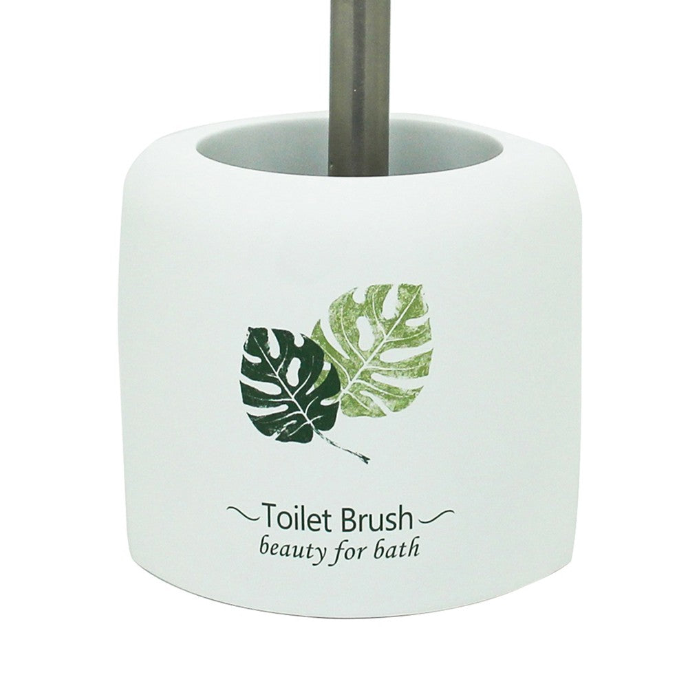 Porta scopino d'appoggio in poliresina - Serie Leaf