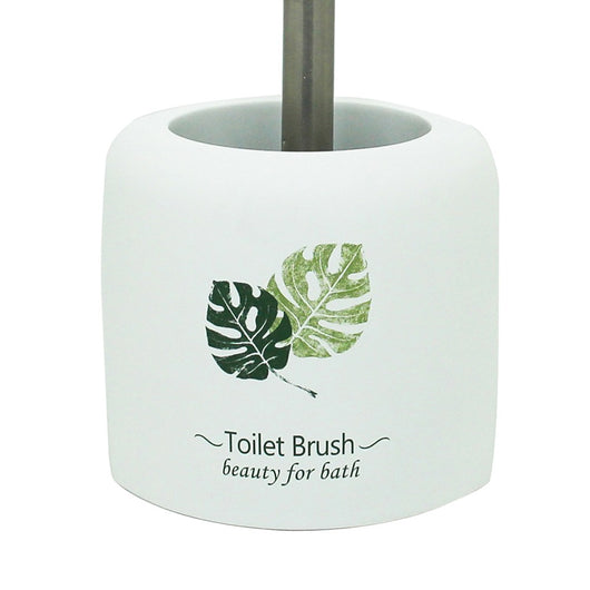 Porta scopino d'appoggio in poliresina - Serie Leaf