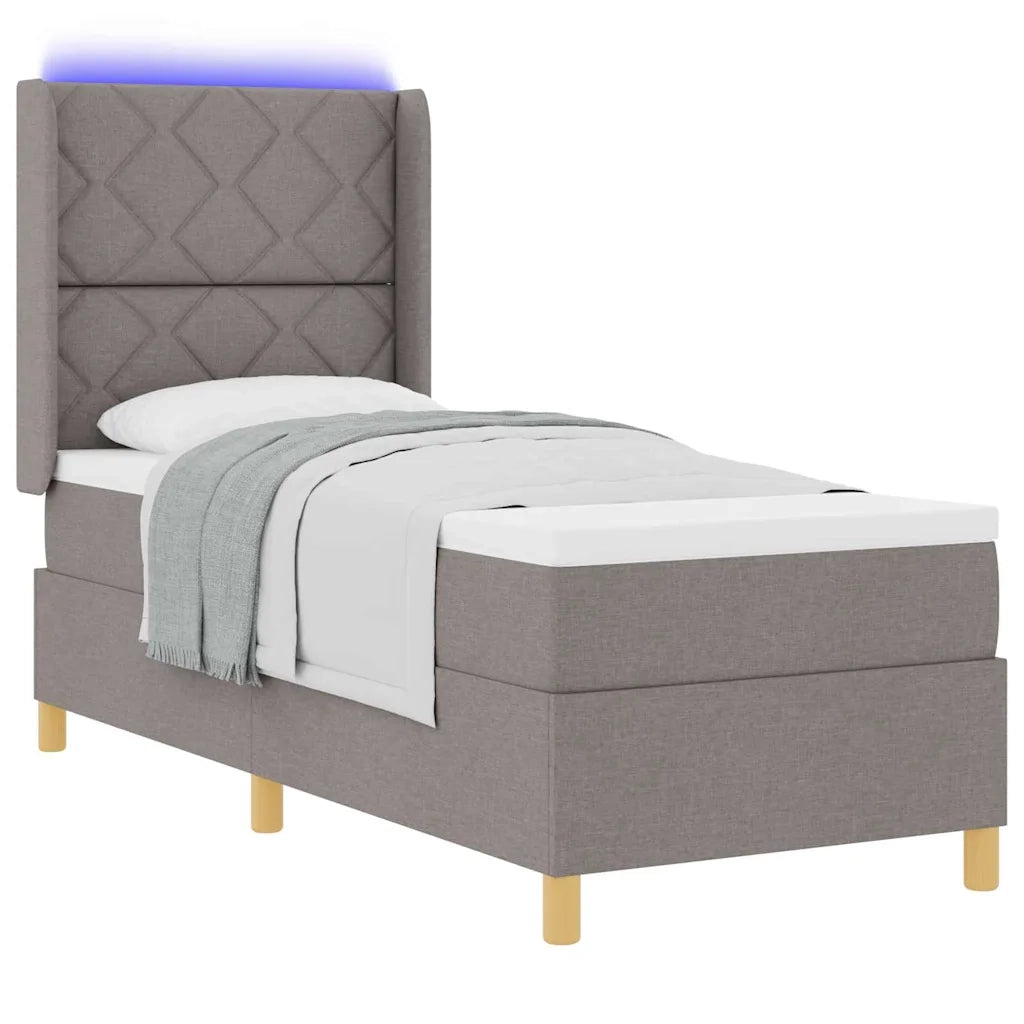 Letto a molle con materasso Talpa 140 x 200 cm Tessuto