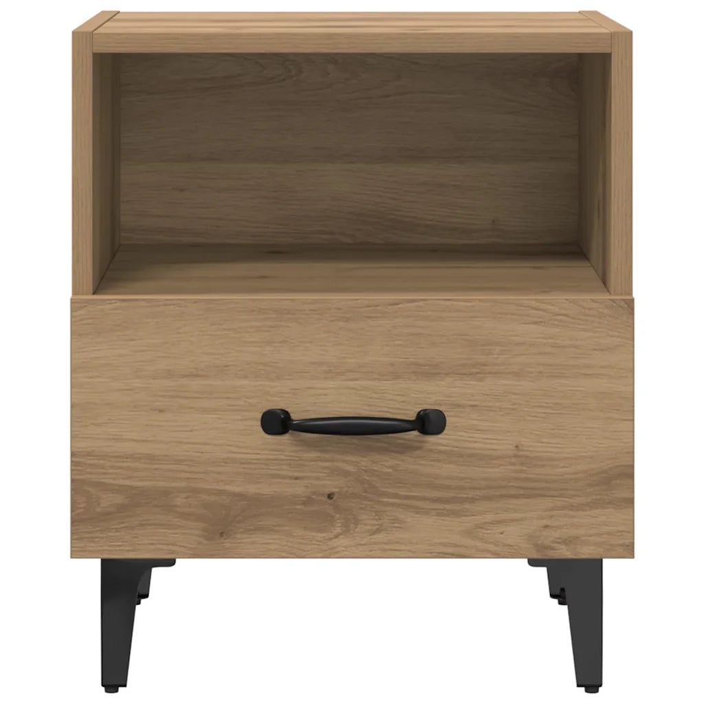 Armadio da Notte 2 pcs Rovere artigianale 40 x 35 x 47,5 cm 880600