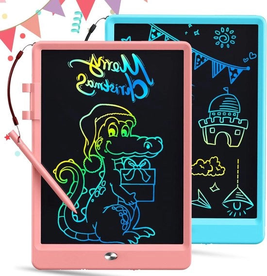 Tavolo da disegno LCD a 10 pollici - schermo colorato - lavabile - per bambini - giocattolo educativo