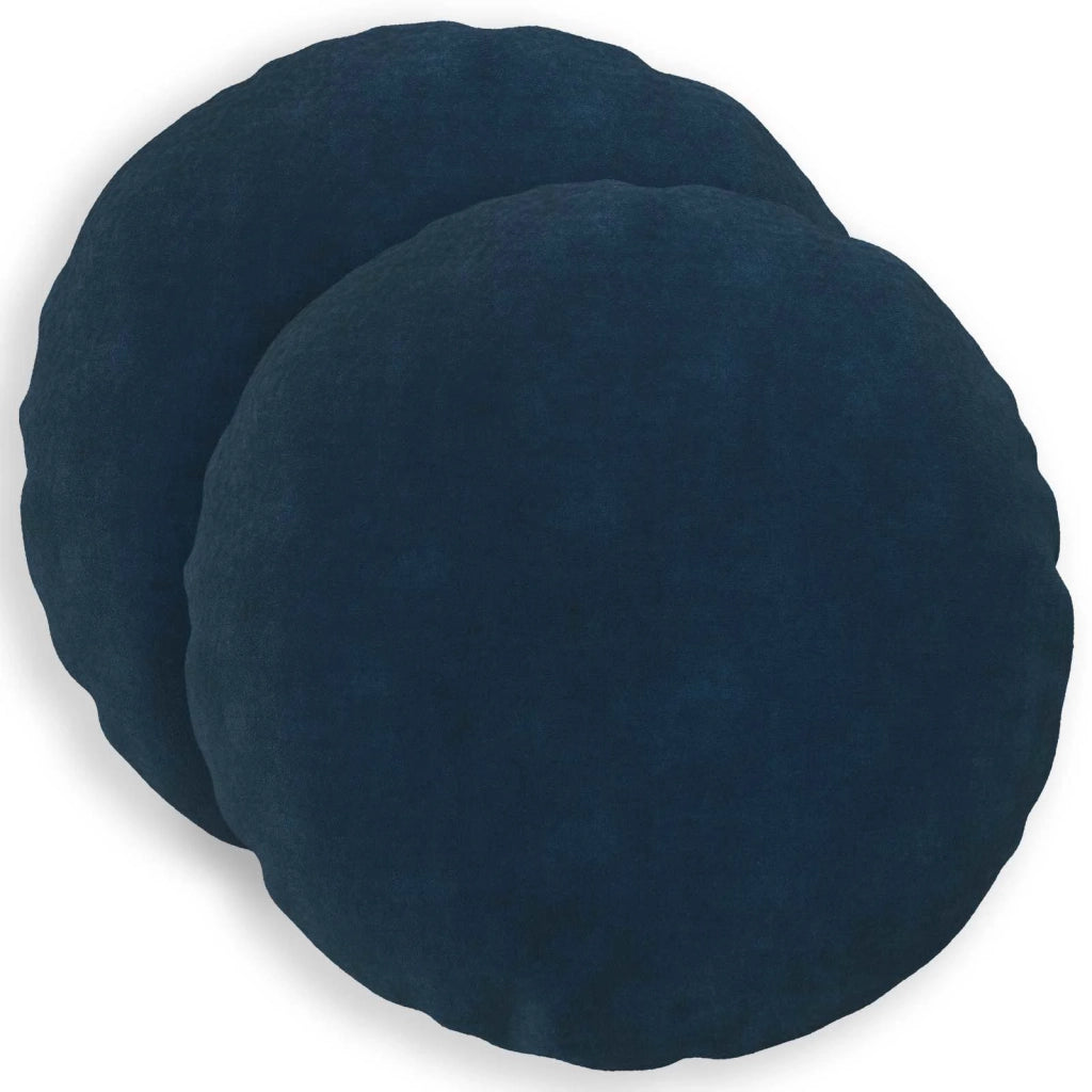 Federa 2 pcs HEERLEN Blu Ø 30 cm Fleece in microfibra 922011