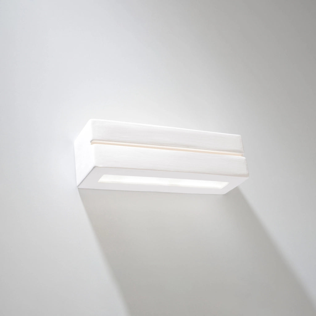 Applique da parete ceramica bianca Pure Lume Polaro E27