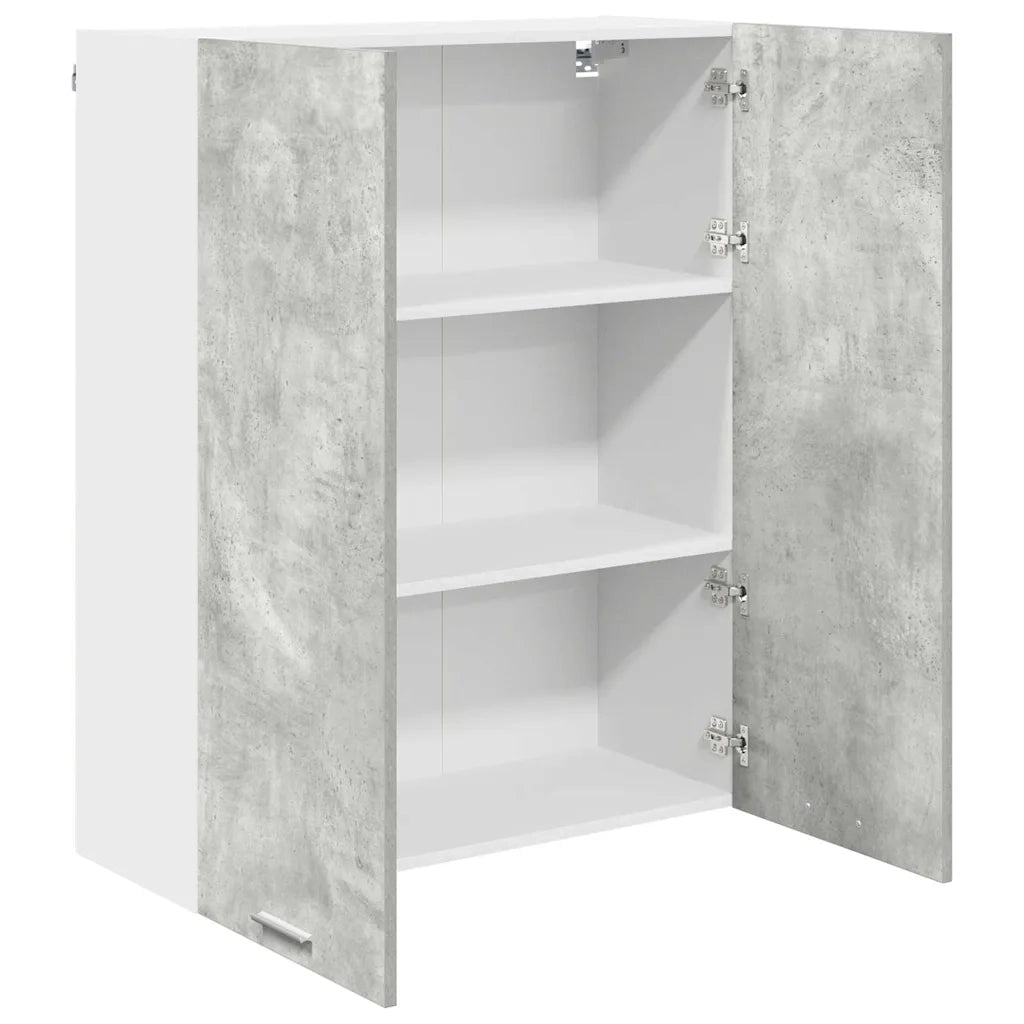 Armadio pensile con porta Grigio cemento 80 x 31 x 100 cm
