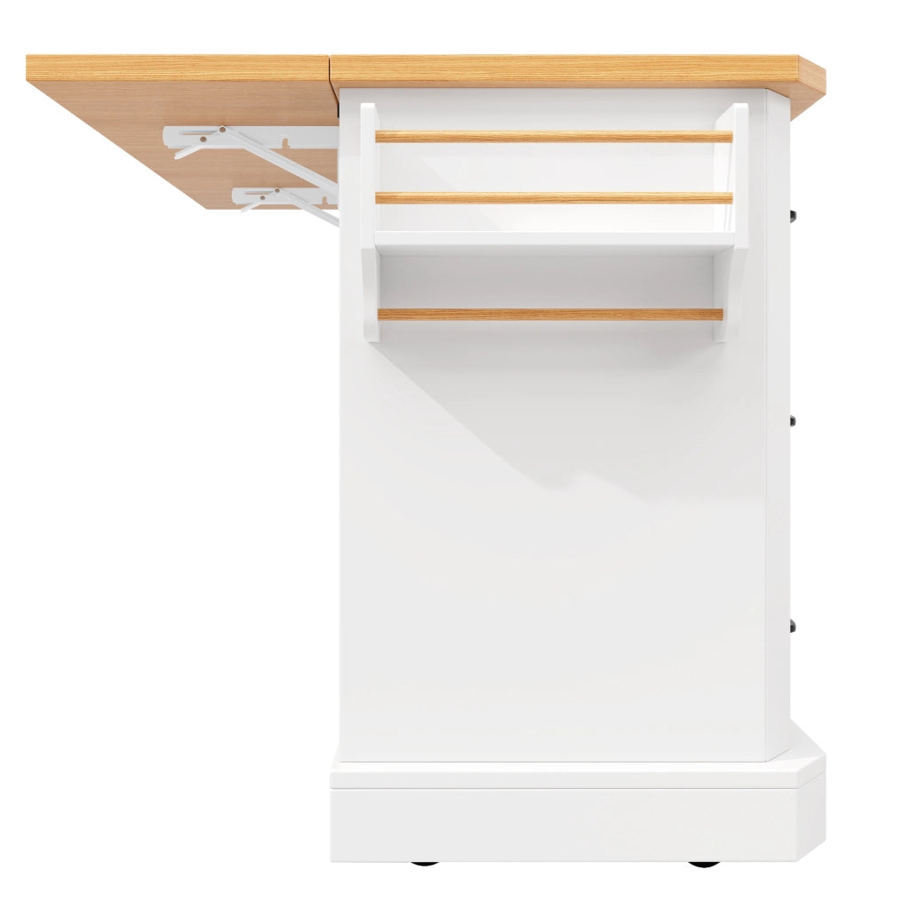 ISOLA DA CUCINA MOBILE 120x45x91 cm MDF Bianco