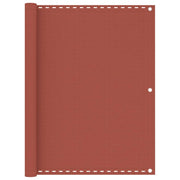 Paravento per balcone protezione privacy schermo privacy 120 x 500 cm HDPE terracotta 02_0010402