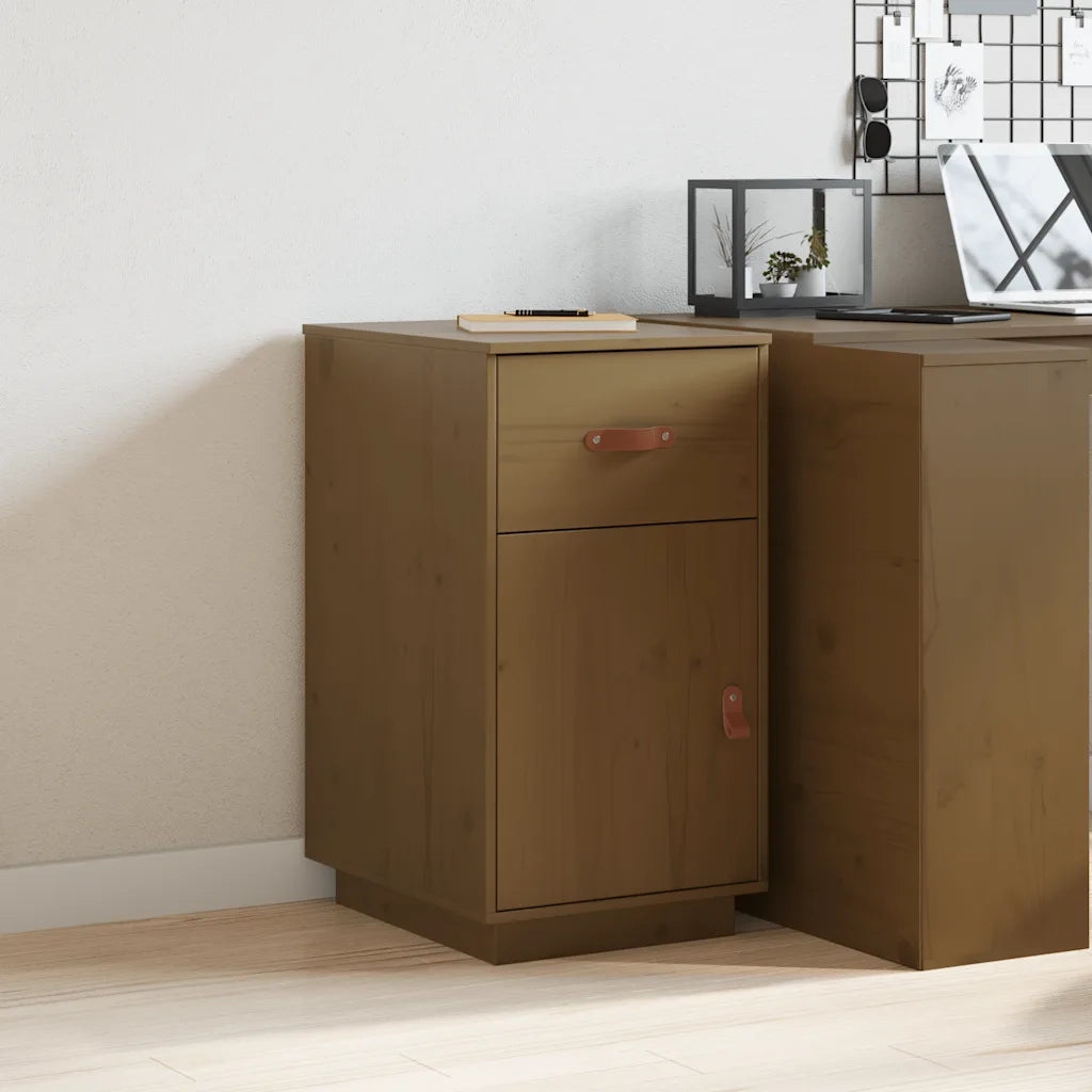 Armadietto da Scrivania Ambra 40x50x75cm in Legno Massello Pino 820100