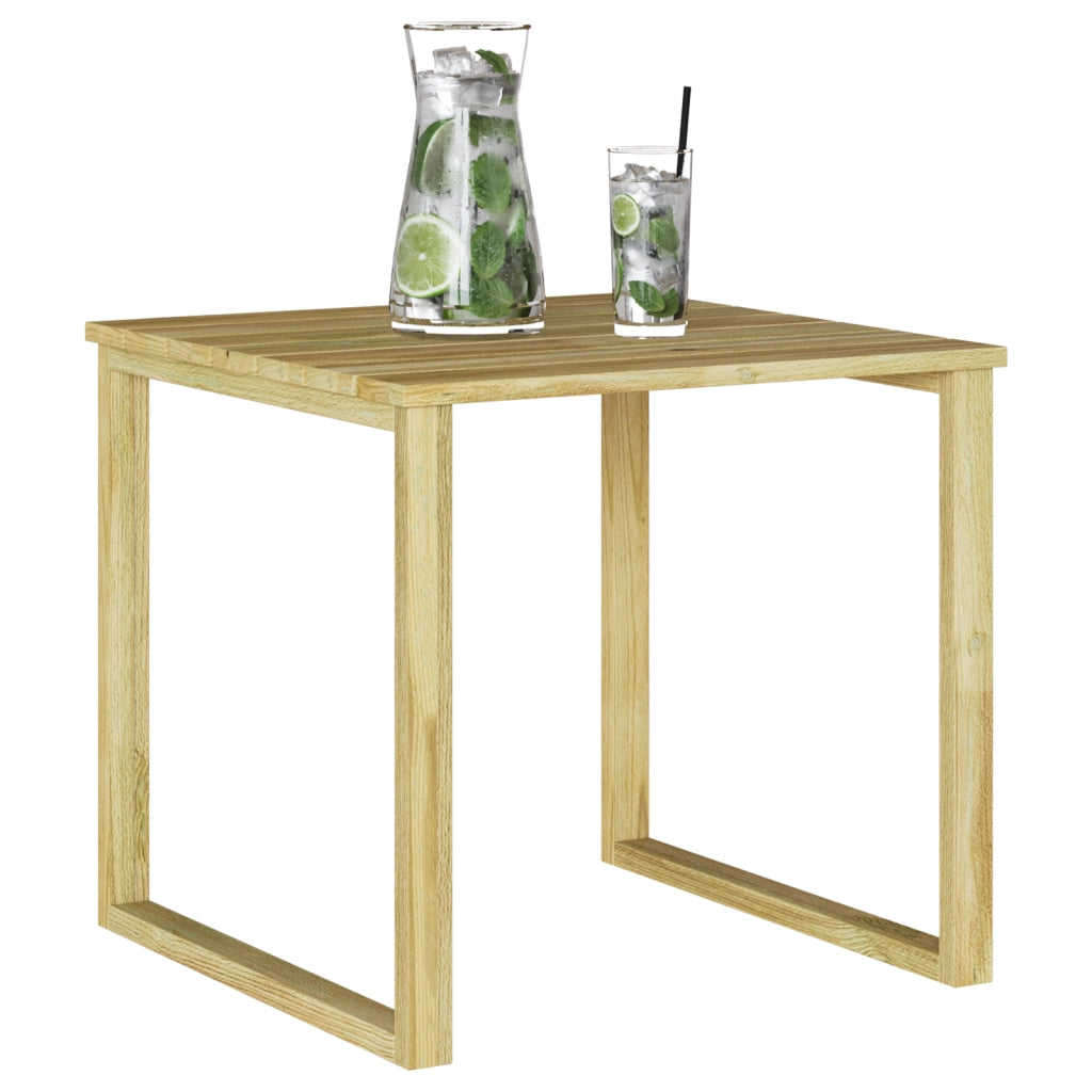 Tavolo da lettino 50.5x50.5x46 cm in legno di pino impregnato